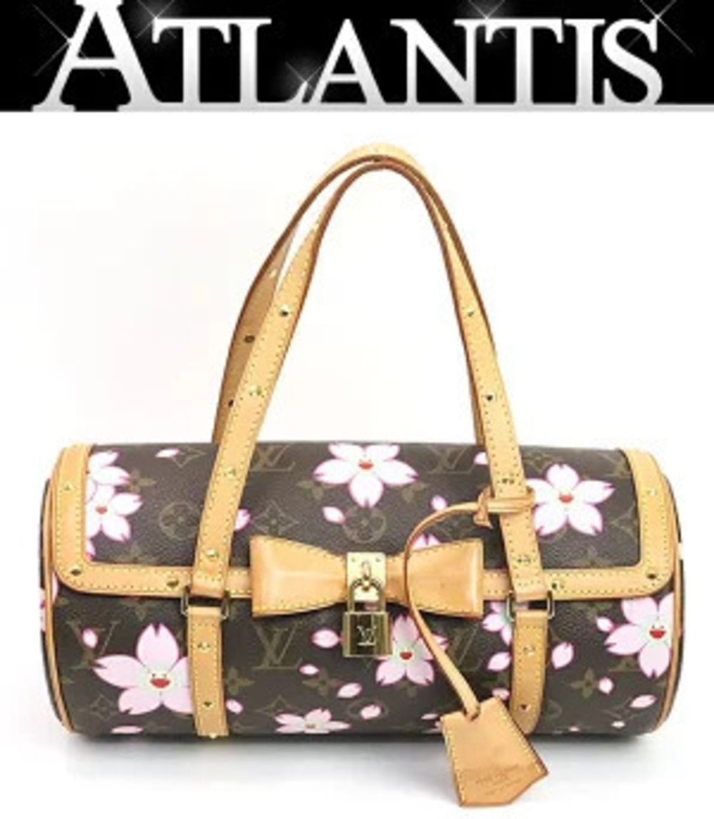Louis Vuitton Papillon Cherry Red Blossom Handbag Monogram